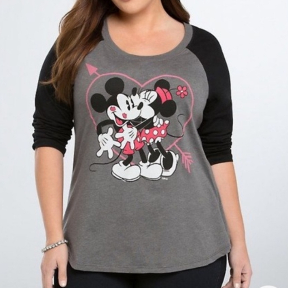 Torrid Plus Size 3x Disney Minnie Mickey Graphic T-Shirt